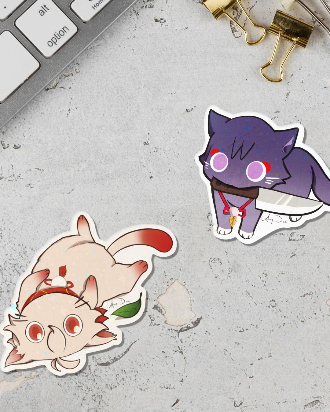 Genshin inspired stickers